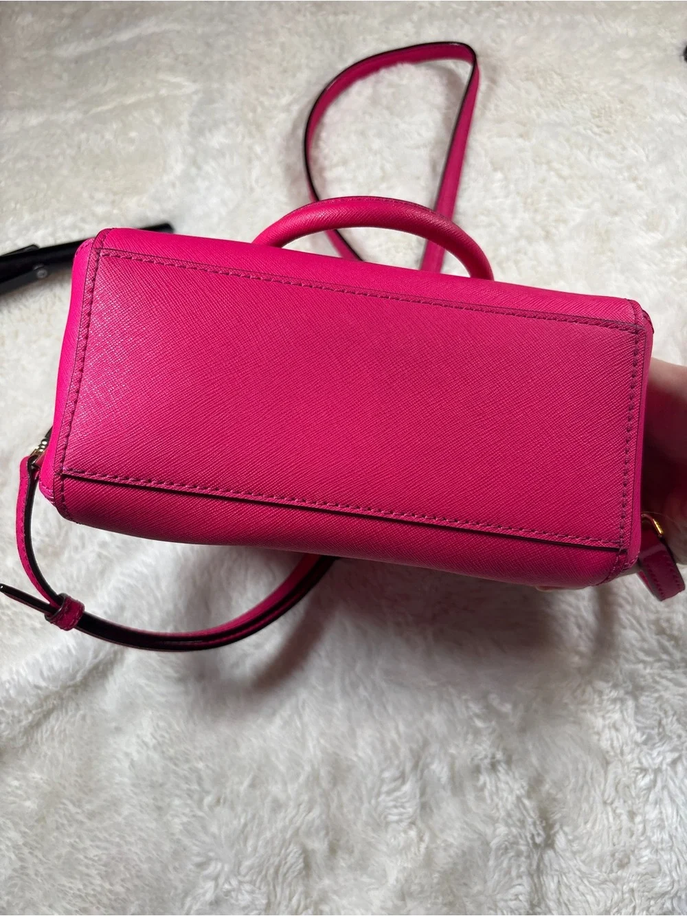 Kate Spade Cameron Street Hot Pink Crossbody Satchel NEW - Picture 3 of 6